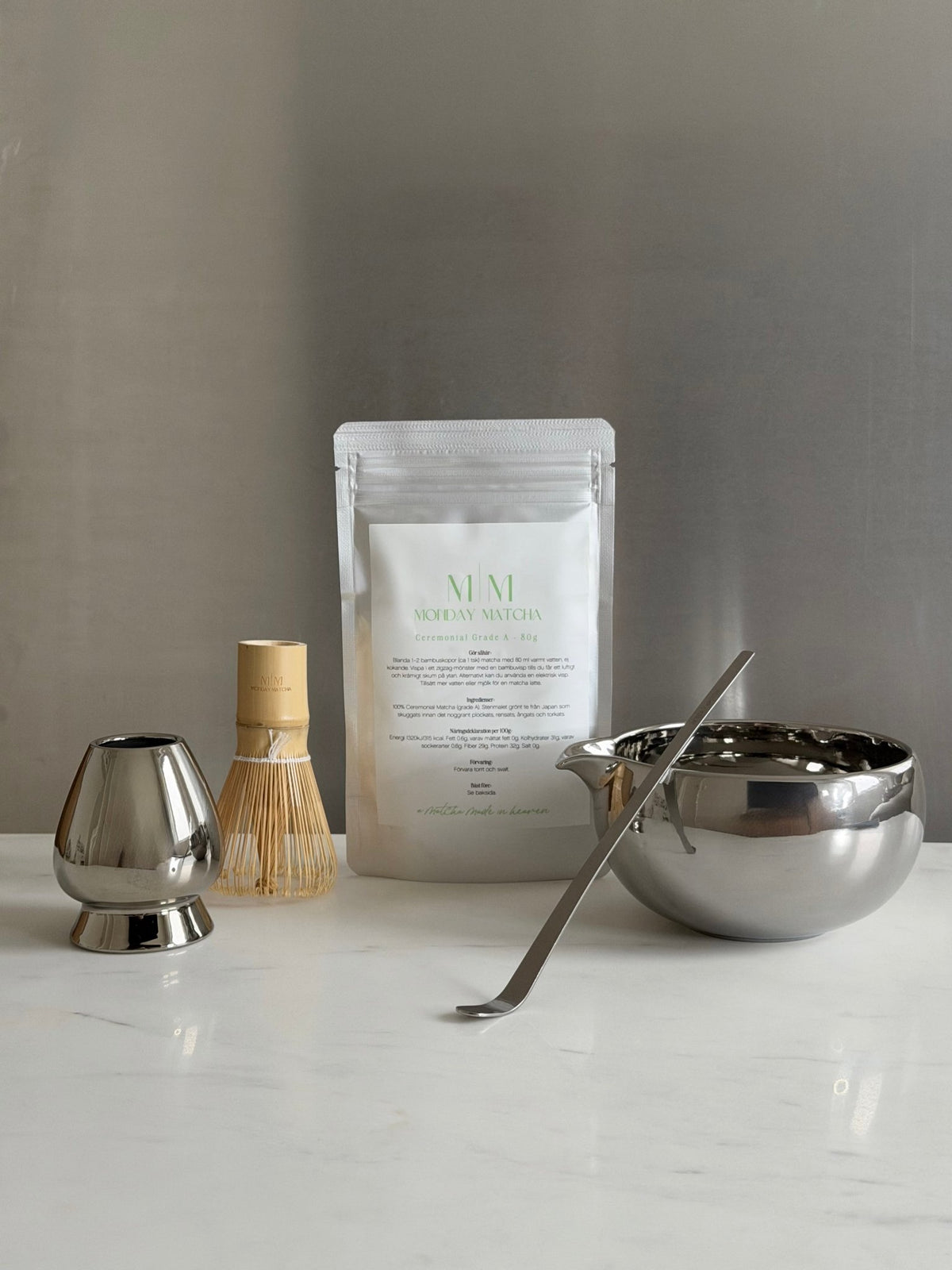 COMING SOON: The Complete Steel Ritual | Ceremonial Grade A Matcha från Japan – Monday Matcha