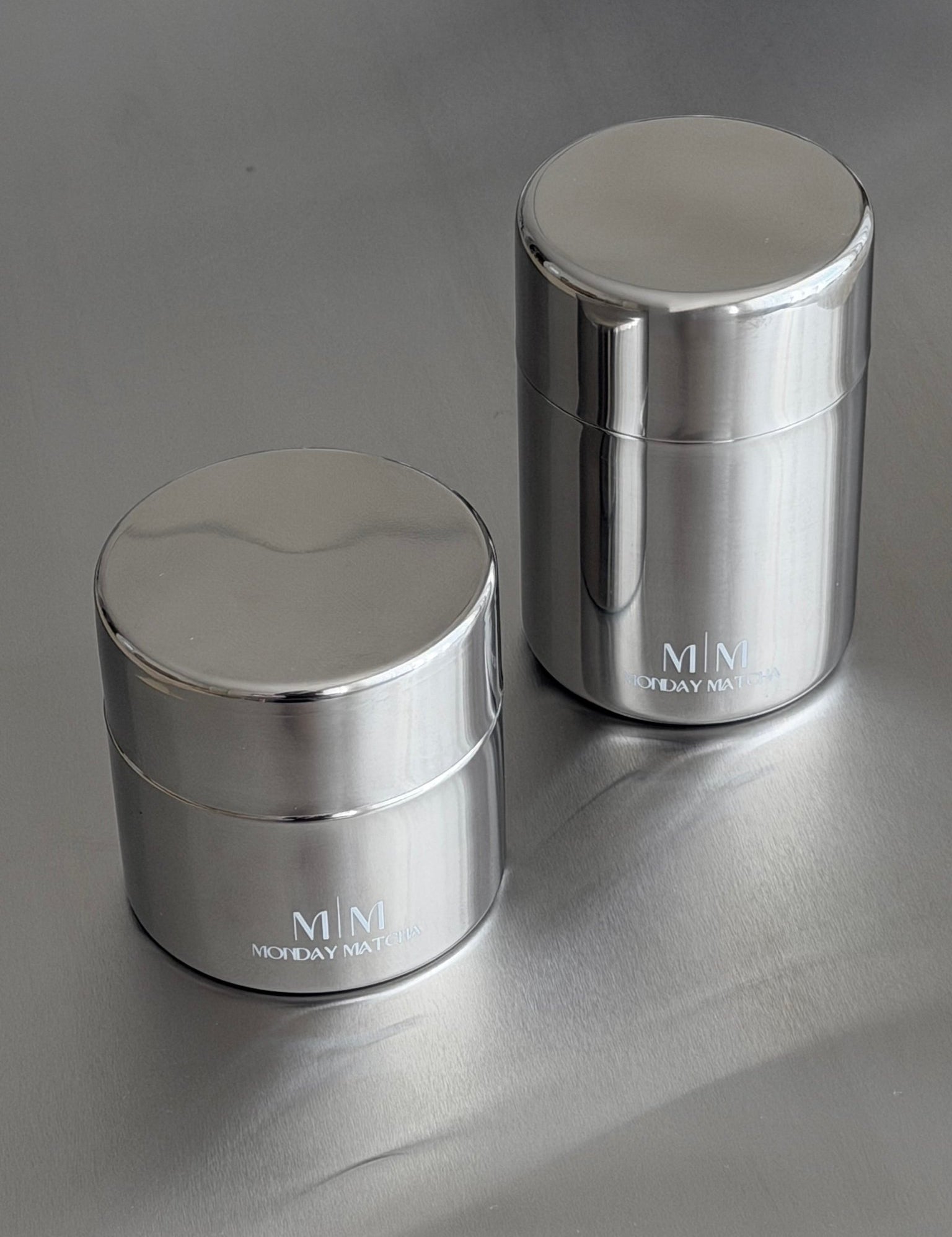 Matcha Canister - Stainless Steel | Ceremonial Grade A Matcha från Japan – Monday Matcha
