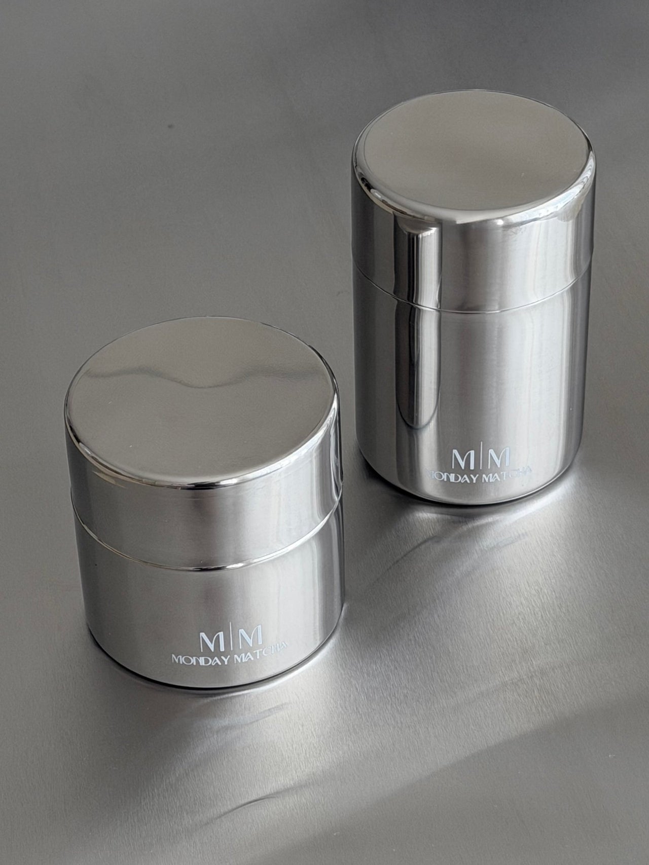 Matcha Canister - Stainless Steel | Ceremonial Grade A Matcha från Japan – Monday Matcha