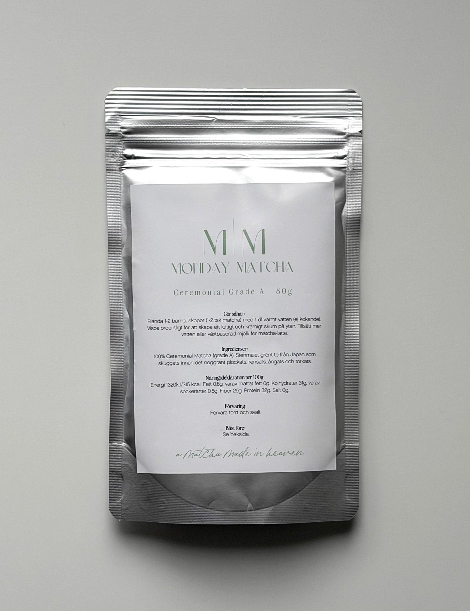 Ceremonial Matcha 80g | Ceremonial Grade A Matcha från Japan – Monday Matcha