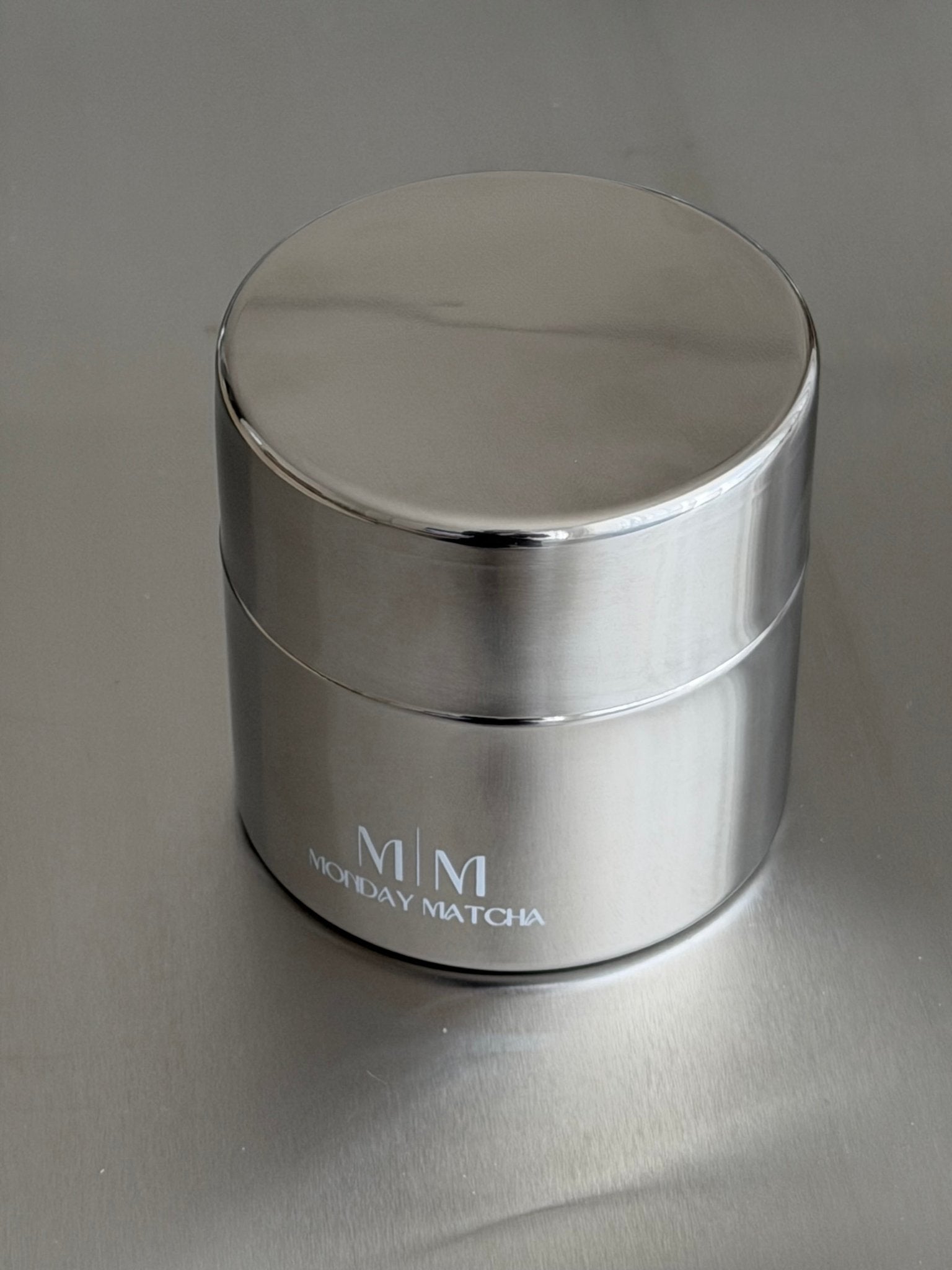 Matcha Canister - Stainless Steel | Ceremonial Grade A Matcha från Japan – Monday Matcha